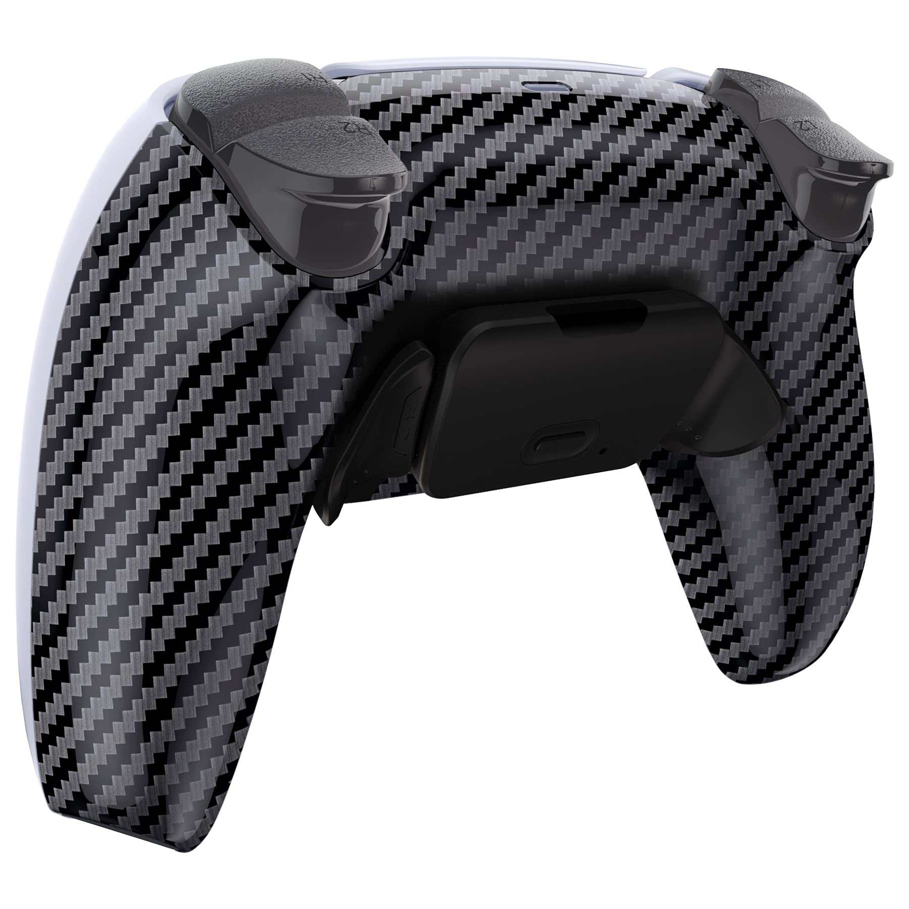 eXtremeRate Graphite Carbon Fiber PS5 Controller Remap Kit for BDM-010/020 - Upgrade Board, Back Shell & Paddles (Controller Not Included) | Enhanced Gaming Performance for FPS, Racing & Competitive Play