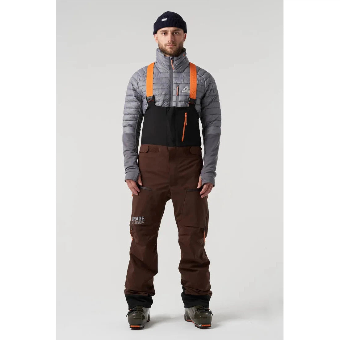 Orage Men's Mountain X Gibson 3L Bib Snow Pants 2025 - Waterproof Insulated Ski Bibs for Men - Perfect for Skiing, Snowboarding & Winter Outdoor Adventures