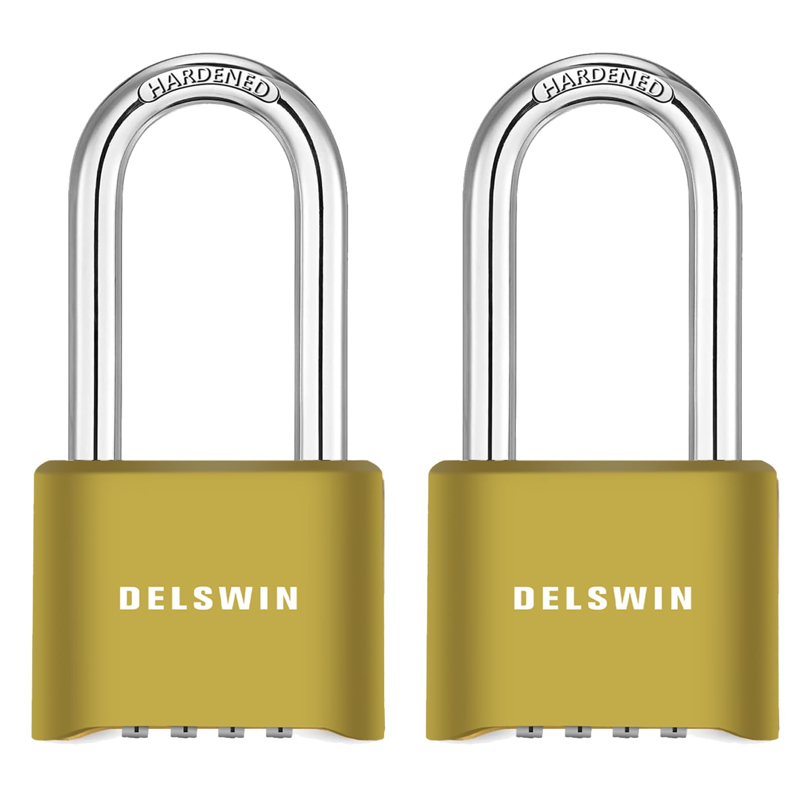 Durable 4-Digit Combination Padlock - Weatherproof Outdoor Lock with 2.5