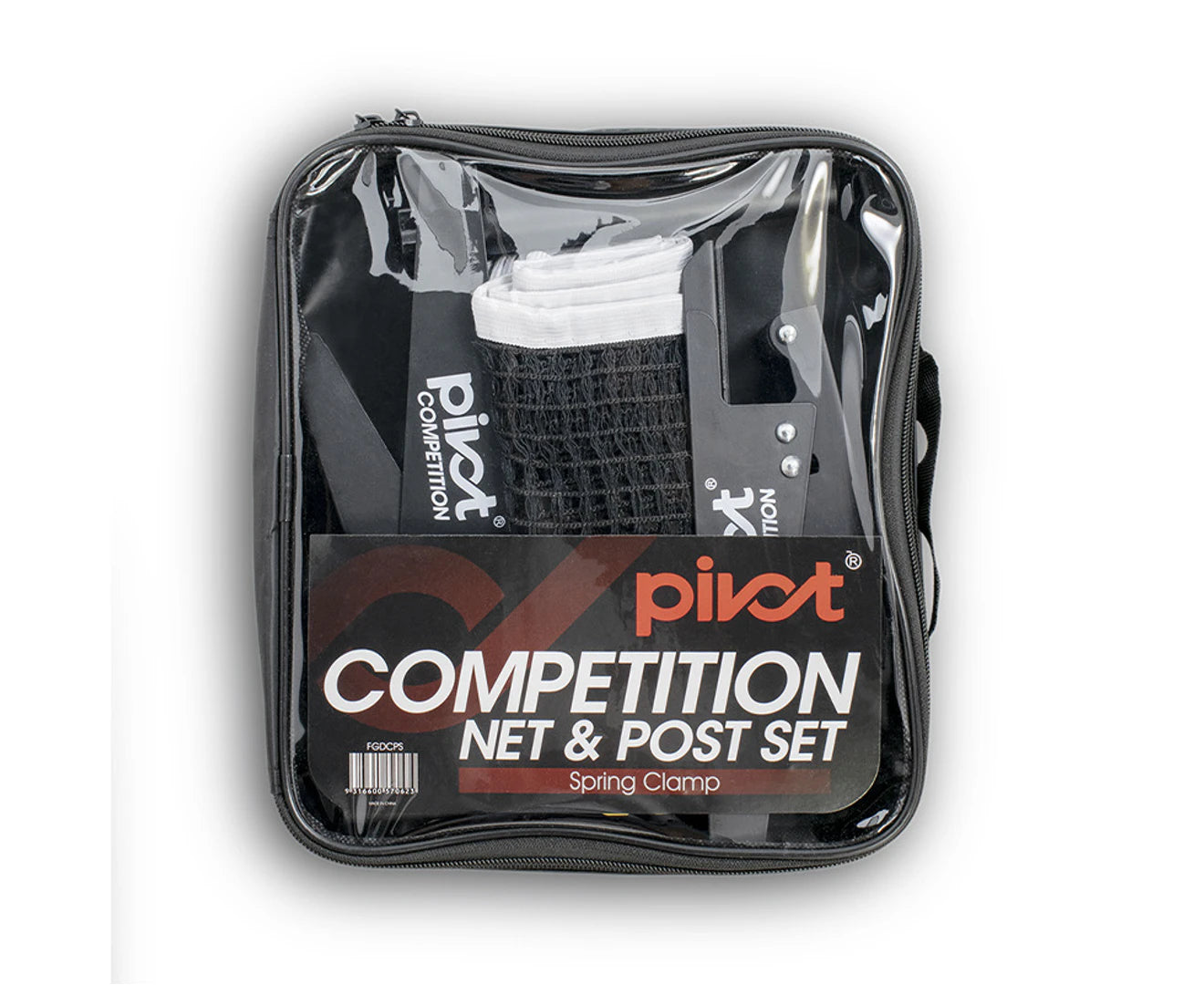 PIVOT FGDCPS Competition Volleyball Net & Post Set - Professional Outdoor Sports Equipment for Beach, Backyard, and School Games