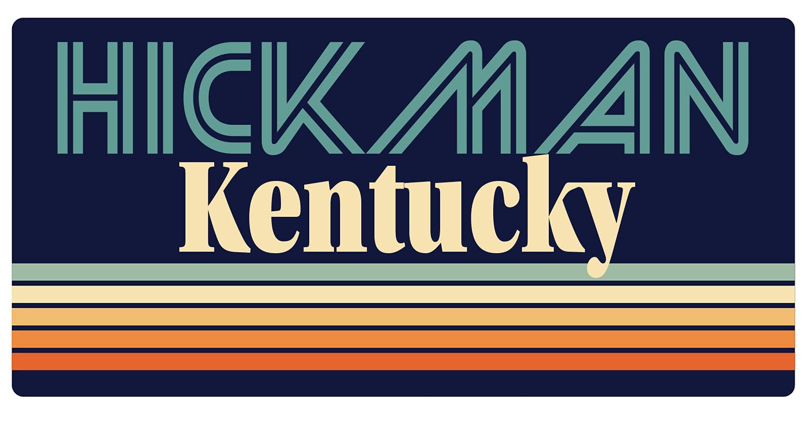 Vintage Retro Hickman Kentucky 5