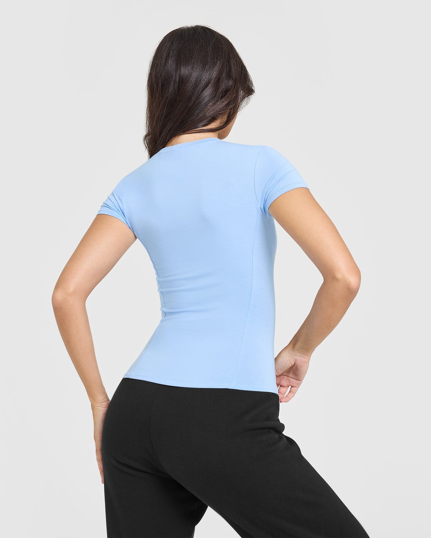 Mellow™ Soft Short Sleeve T-Shirt for Men & Women | Comfortable Cotton Crewneck Tee in Powdered Blue | Perfect for Casual Wear, Summer Outfits & Lounge