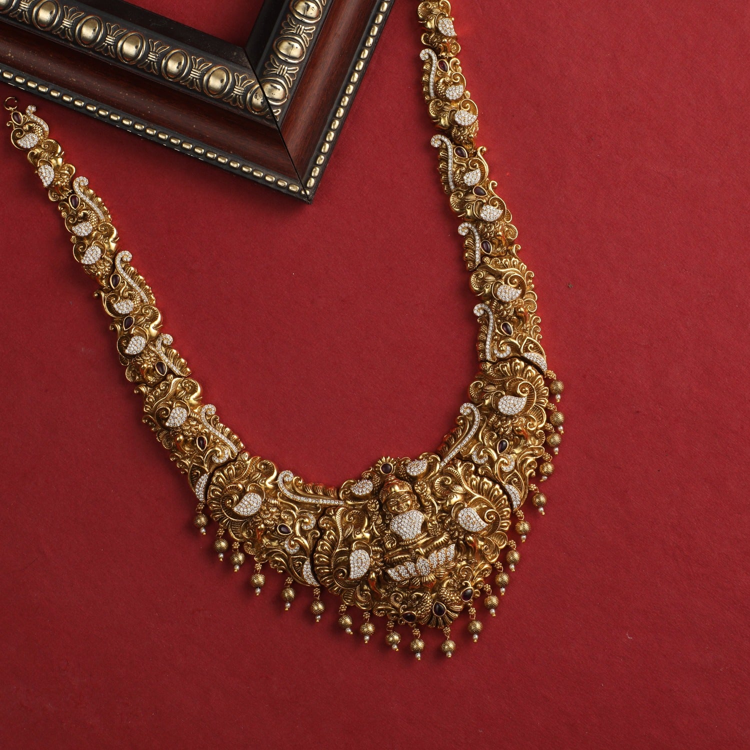 Vintage Temple Long Necklace for Women - Handcrafted Indian Jewelry for Boho, Ethnic & Festival Outfits