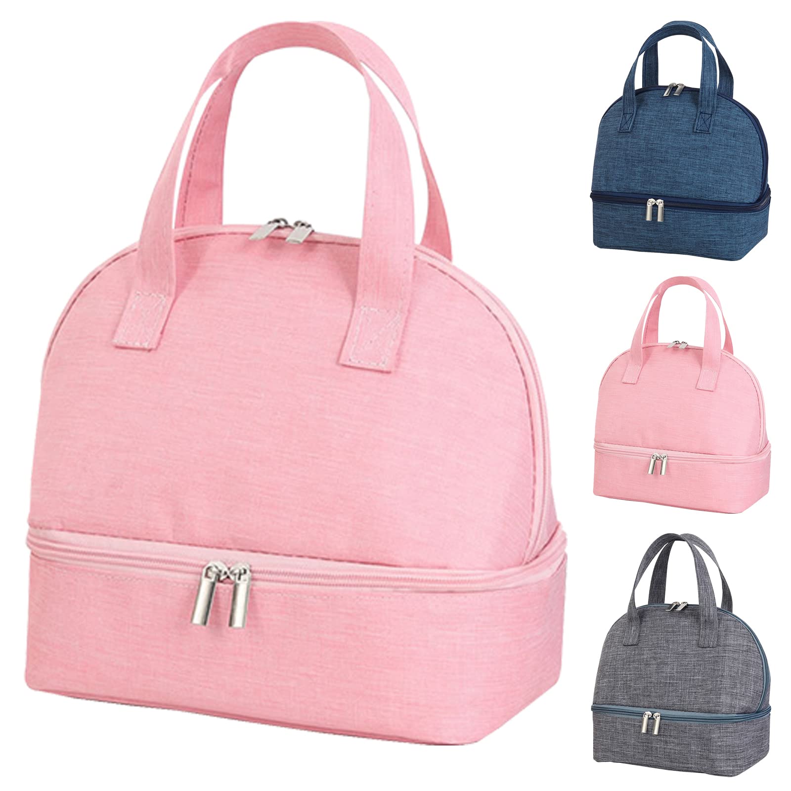 Insulated Lunch Box Cooler Tote Bag for Women, Men & Kids - Double Layer Thermal Lunch Bag for Work, School, Travel & Picnics - Perfect for Office, Outdoor Activities & Daily Commute