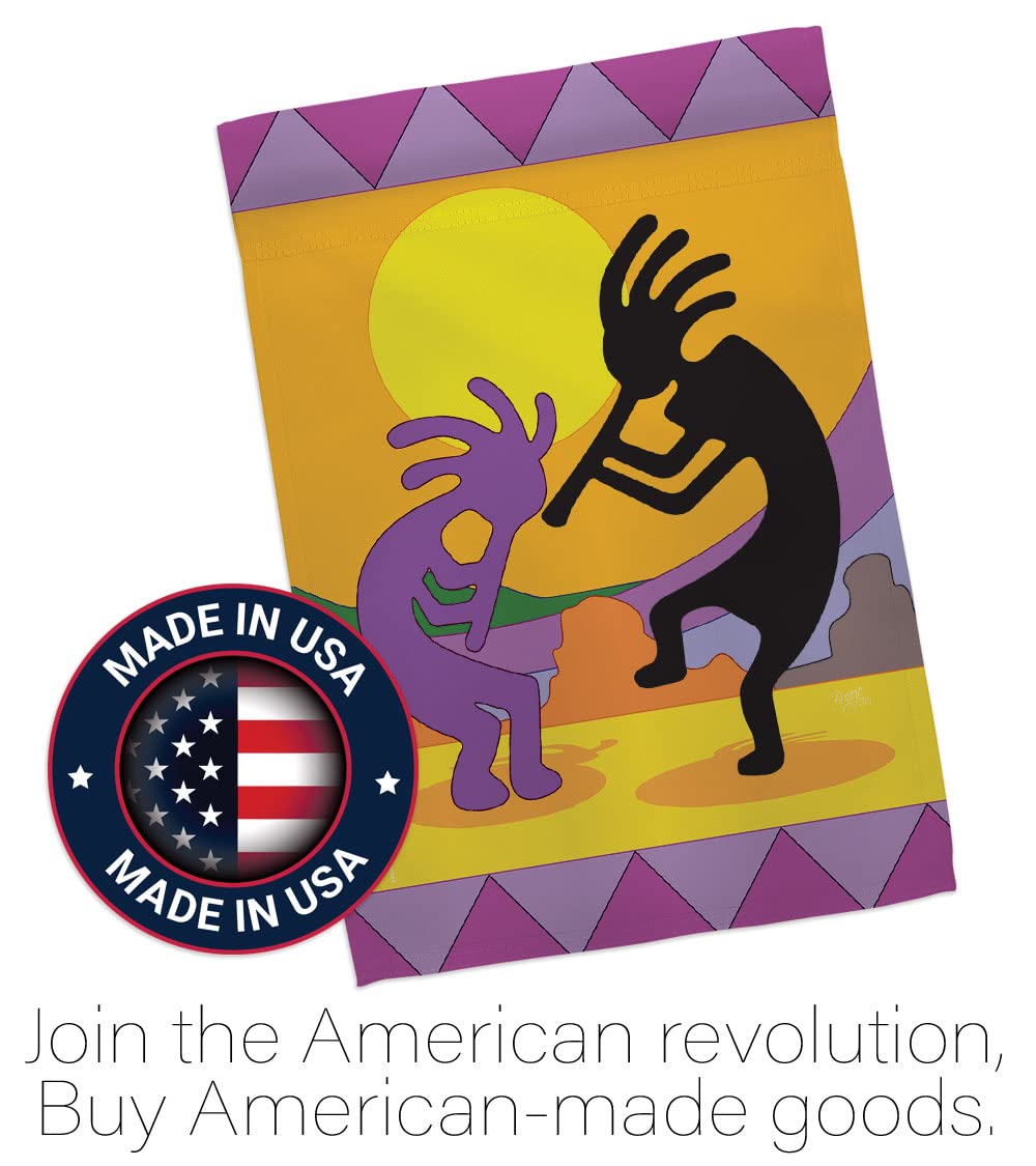 Kokopelli Southwest House Flag Set 28