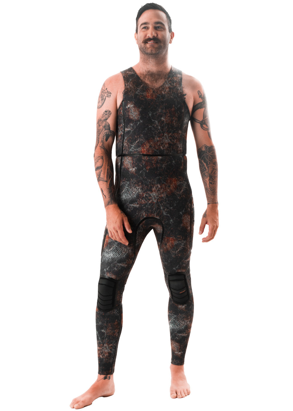 Adreno Men's Montague 3.5mm 2-Piece Lined Wetsuit for Scuba Diving, Surfing & Water Sports | Premium Neoprene Thermal Protection