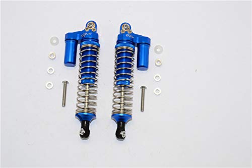 Axial SCX10 Aluminum Front & Rear L-Shape Shock Absorbers (92mm) - 1 Pair Set in Blue | Heavy Duty Upgrade Parts for RC Crawler Off-Road Performance | Perfect for Rock Crawling, Trail Adventures & Competitive Racing