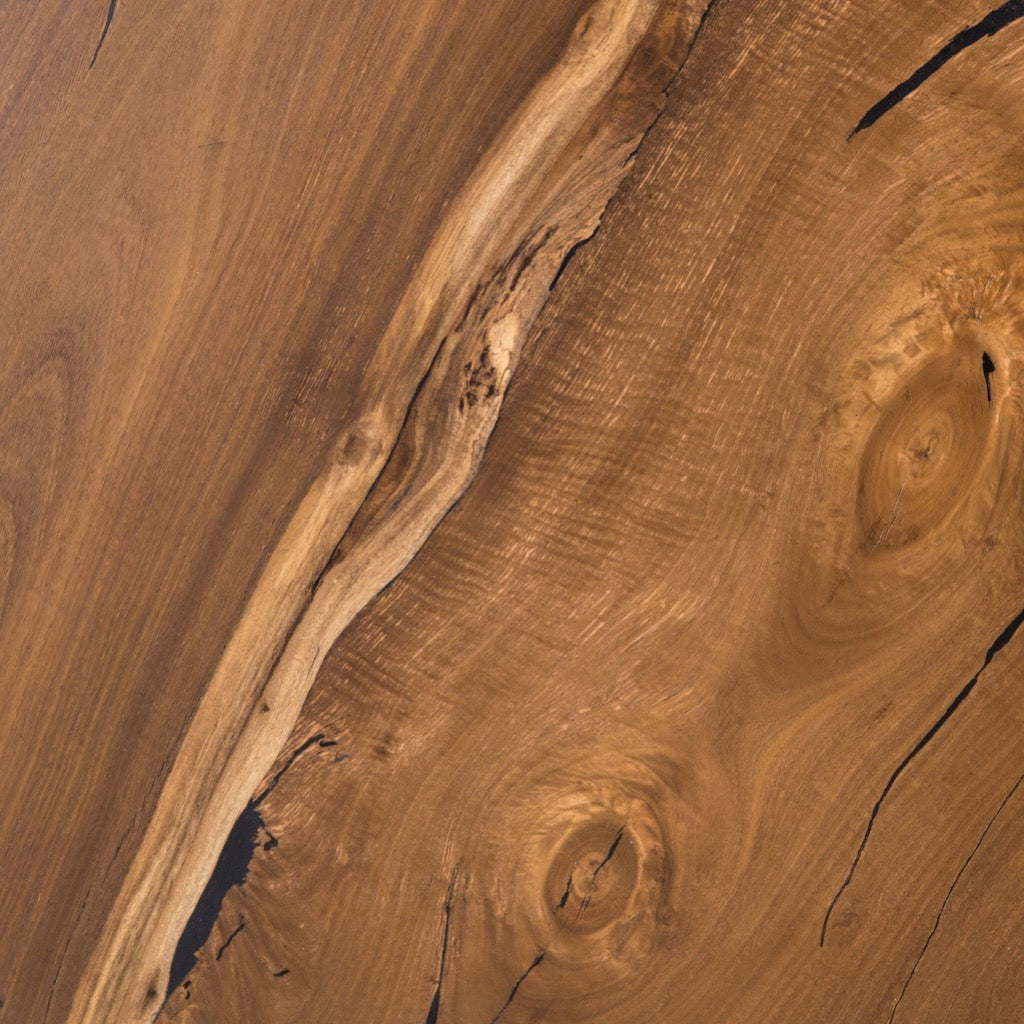 Hudson Round Coffee Table - Natural Yukas Wood - Perfect for Living Room, Lounge & Home Decor