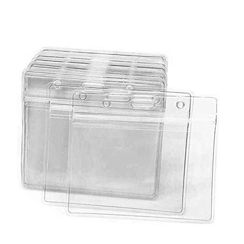 Vaccine Card Protector 4x3 in - Waterproof ID Holder with Lanyard for Travel & Events (10 Pcs)