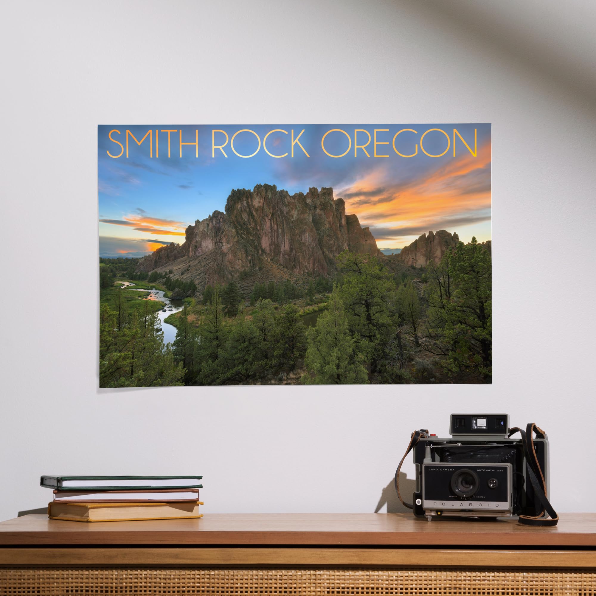 Lantern Press 16x24 Inch Giclee Print - Smith Rock Oregon Landscape Wall Art - Perfect for Home Decor, Office & Living Room