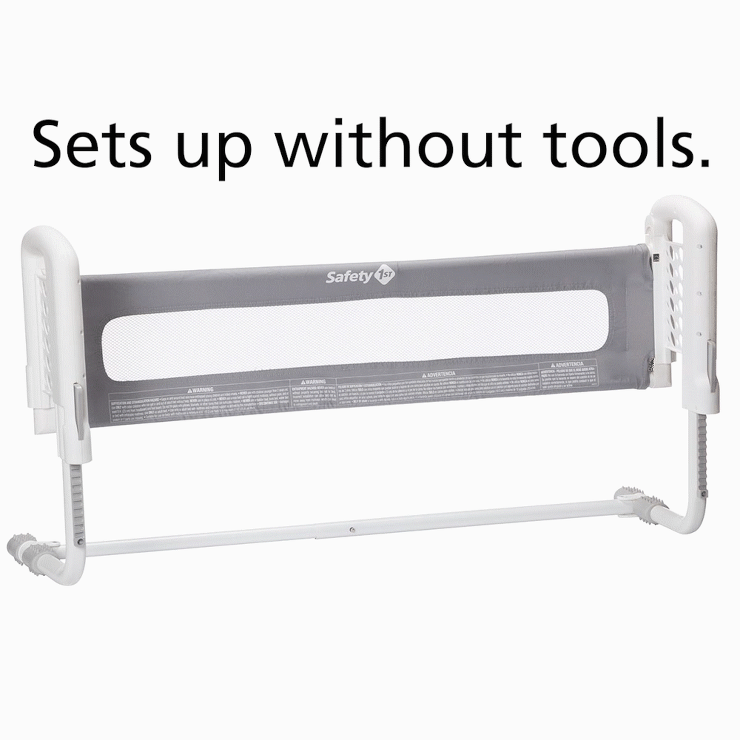 Safety 1st Top of Mattress Bed Rail for Toddlers & Kids - Adjustable Safety Guardrail for Twin, Full & Queen Beds - Prevent Falls & Provide Secure Sleeping (Ideal for Daycare, Travel & Home Use)