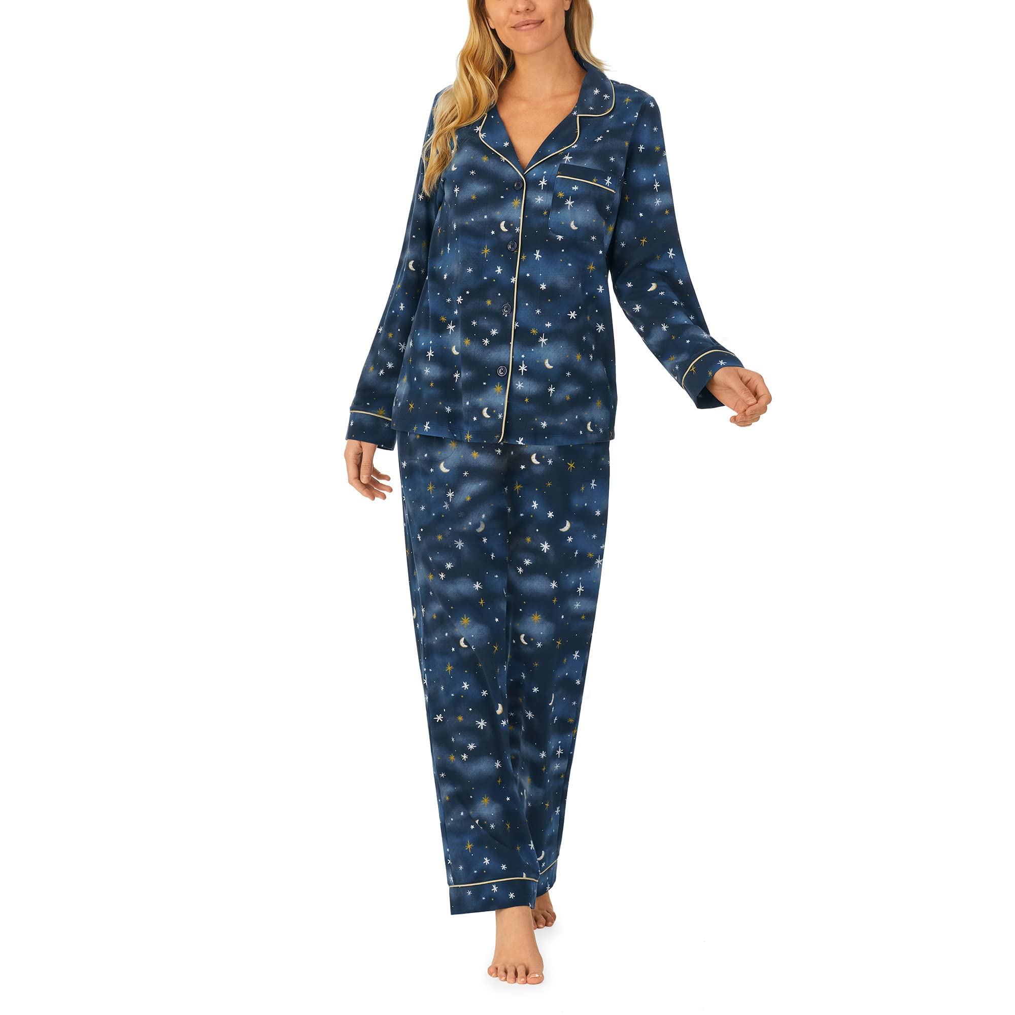 BedHead Pajamas Women's Long Sleeve Classic PJ Set - Soft Cotton Sleepwear for Lounge & Nighttime Comfort