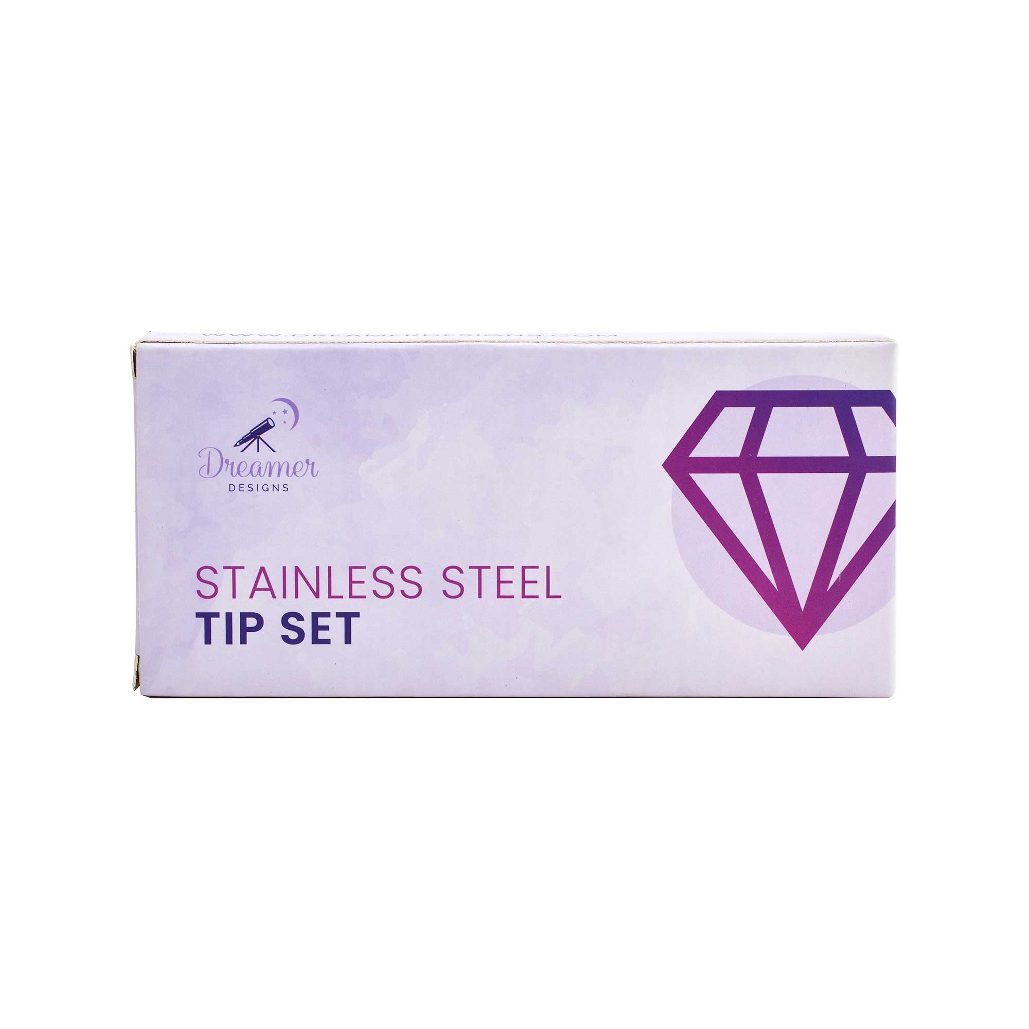 Premium Stainless Steel Tip Set - Straight Rose Gold Edition for Professional Nail Art, Manicure & Pedicure