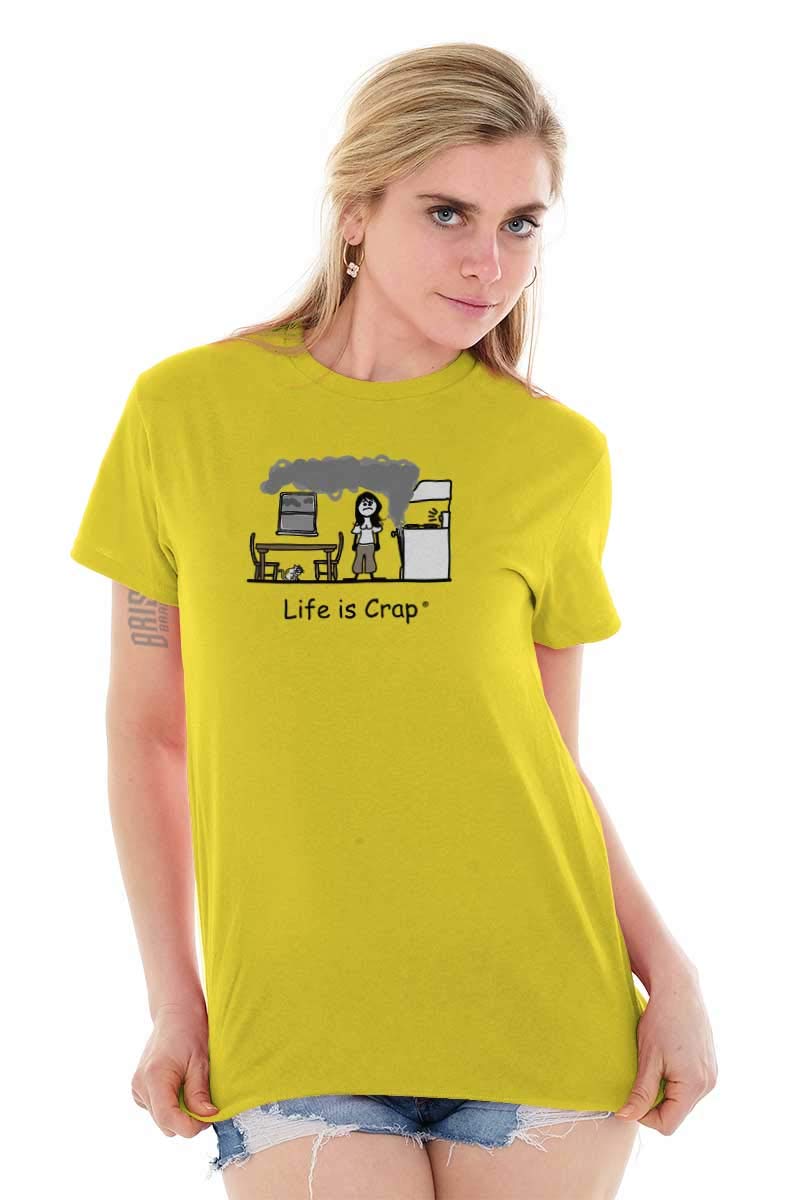 Funny Burnt Oven Cooking Baking Graphic T-Shirt for Women - Daisy Design | Perfect for Chefs, Bakers & Food Lovers