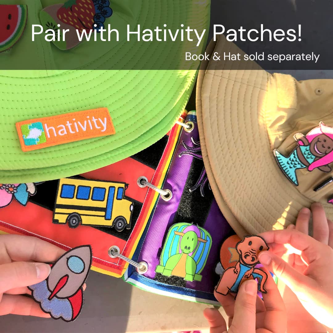 Hativity Kids Patches - Fantasy Collection Colorful Textured Hook and Loop Iron-On Appliques for DIY Clothing, Backpacks & Costumes | Perfect for School Projects, Halloween & Cosplay
