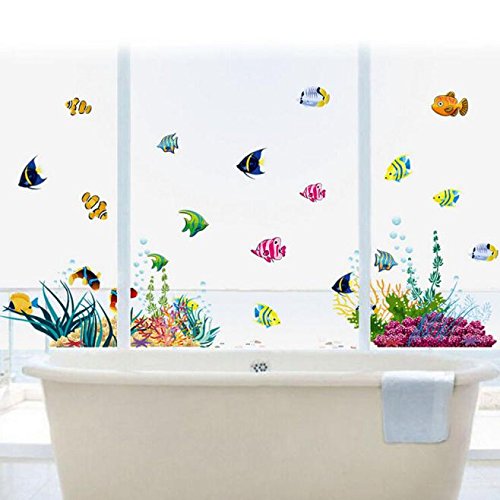 Celendi Removable Wall Decal - Underwater Mural for Office & Home Decor