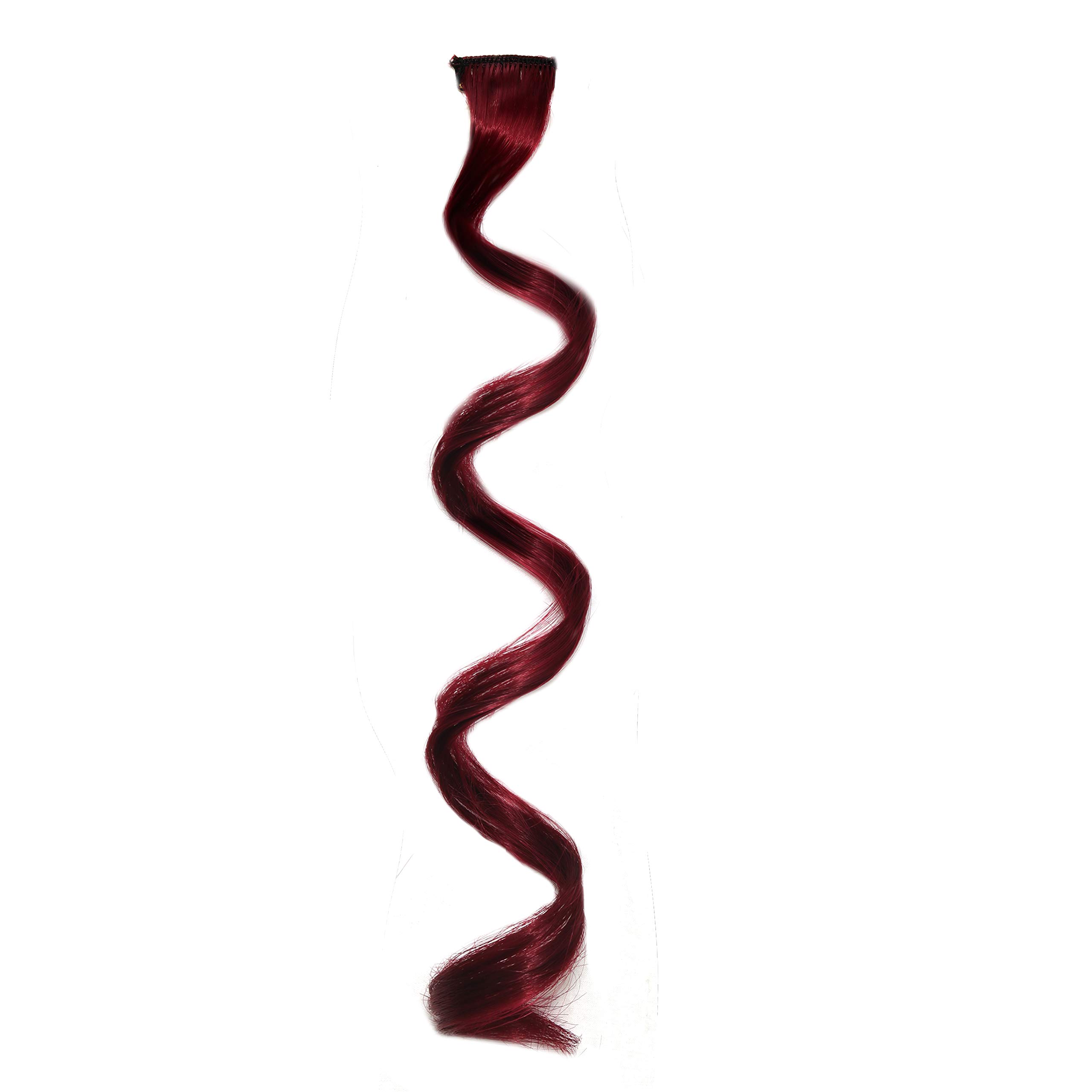 Rapidsflow® Real Human Hair Clip-in Extensions & Colored Streaks for Women & Girls - Perfect for Highlighting, Styling & Party Looks (4754)