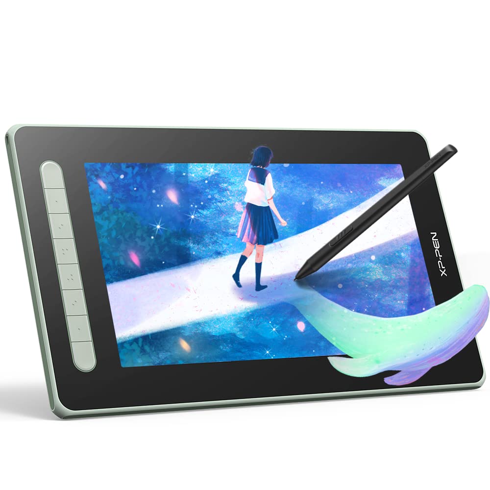 XPPen Artist 12 2nd Gen 12-inch Screen Drawing Tablet with X3 Stylus - 127% sRGB Full Laminated Display for Digital Art, Graphic Design & Video Editing - Perfect for Artists, Illustrators & Content Creators (Green)