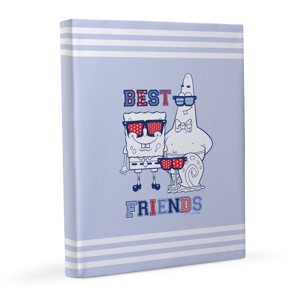 SpongeBob SquarePants Best Friend 8x10 Canvas Print - Perfect for Home Decor, Office Wall Art & Gift for Cartoon Lovers