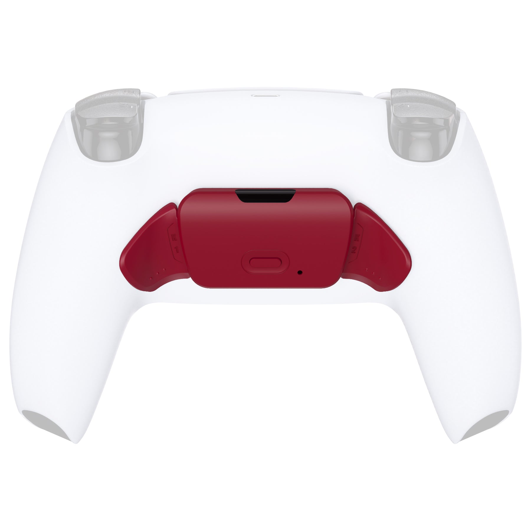 eXtremeRate Volcanic Red Replacement Back Button Housing Shell for PS5 Controller - Compatible with K1 & K2 Models | DIY Custom Shell Kit (RISE Remap Board Not Included) | Perfect for Gaming Enthusiasts & PS5 Controller Modding