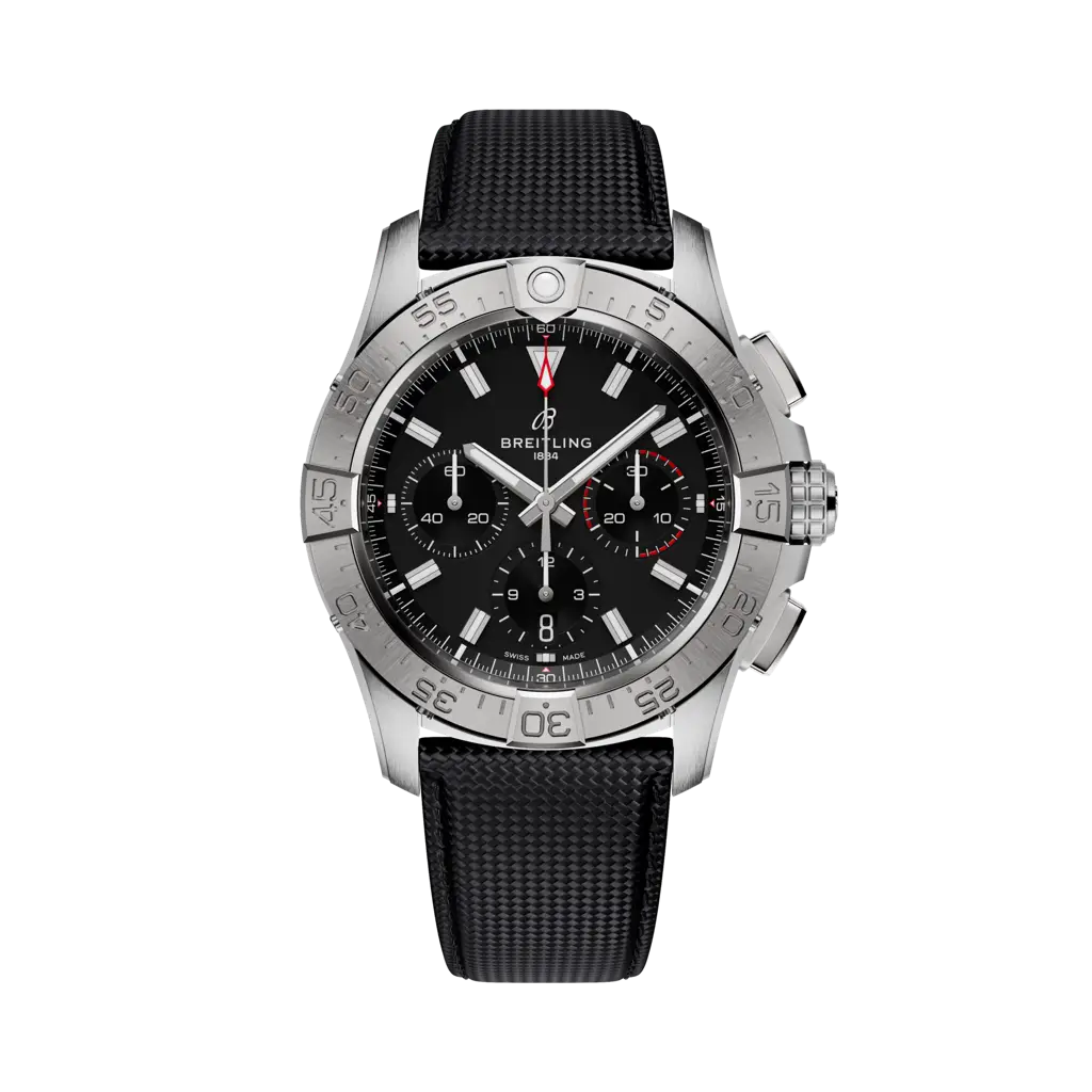 Breitling Avenger B01 Chronograph 42mm Men's Watch AB0146101B1X1 - Luxury Swiss Automatic Chronograph for Aviation, Diving & Everyday Wear