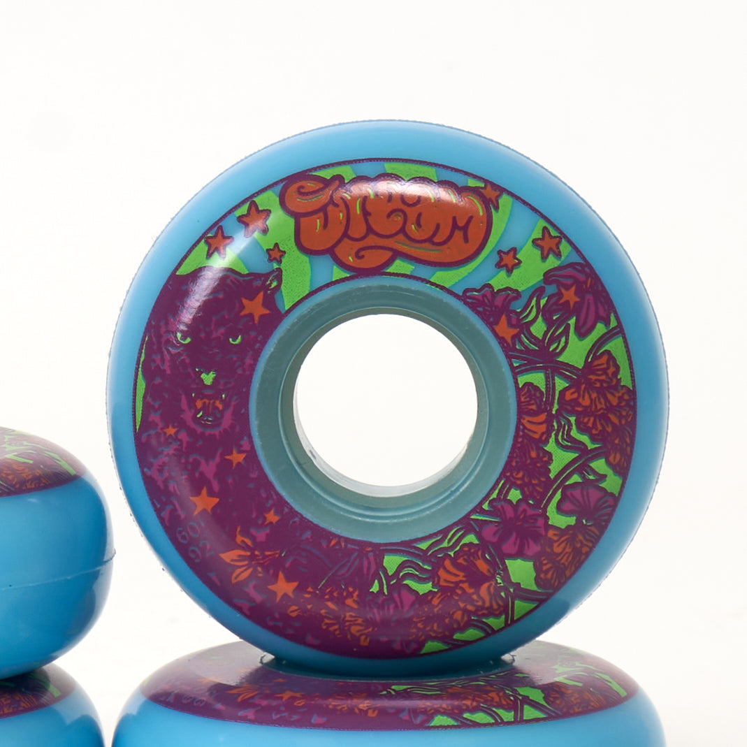 Dream Panther 60mm Skateboard Wheels - Blue - High Performance for Street & Park Skating
