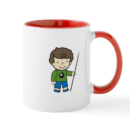 White/Red Inside - Billiards Boy Mugs