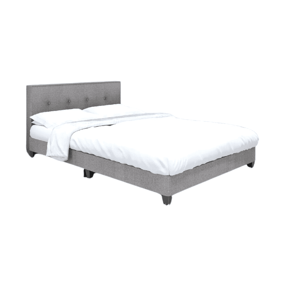 Flynn Bedroom Set - Queen Size Bed Frame, Nightstand & Dresser - Modern Farmhouse Style Furniture for Cozy Bedroom Decor | Perfect for Master Bedroom, Guest Room & Airbnb
