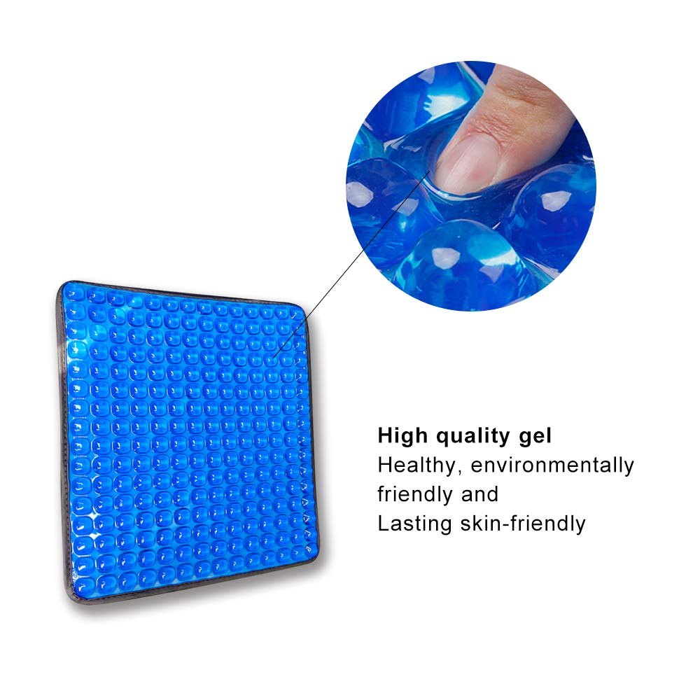 FMS Cooling Gel Seat Cushion - Breathable Non-Slip Car Seat Pad for Pressure Relief | Ideal for Office Chair, Wheelchair & Home Use | Round Design for Comfort & Support