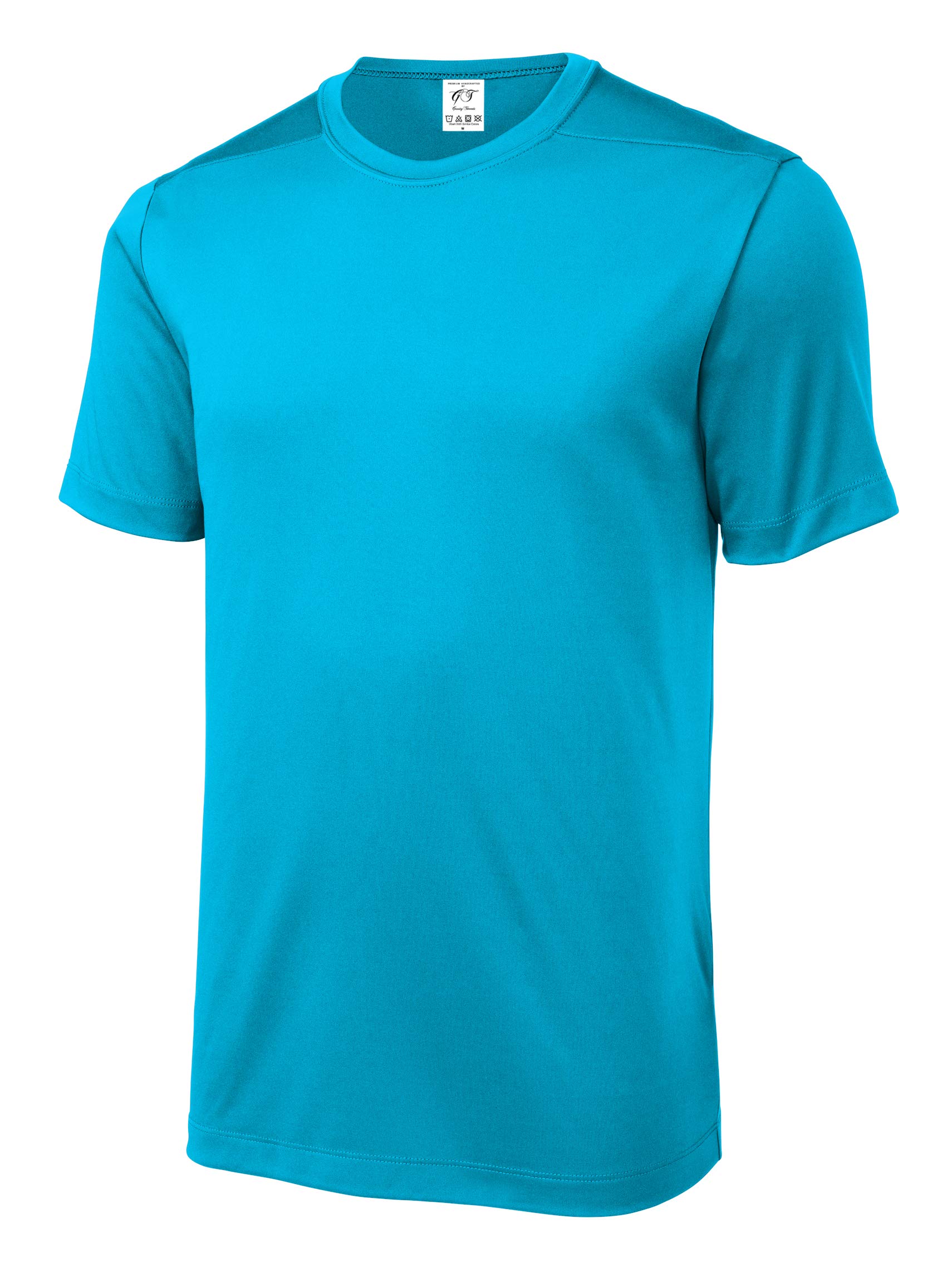 UV Protection Poly Pro Men's T-Shirt - Breathable Quick-Dry Performance Tee for Outdoor Workouts, Hiking & Summer Activities