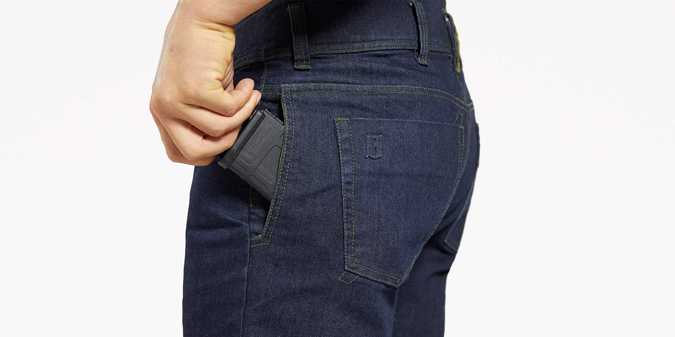 VIKTOS Men's Gunfighter Tactical Jeans - Durable 5.11 Style Pants for Concealed Carry, Outdoor & Range Use