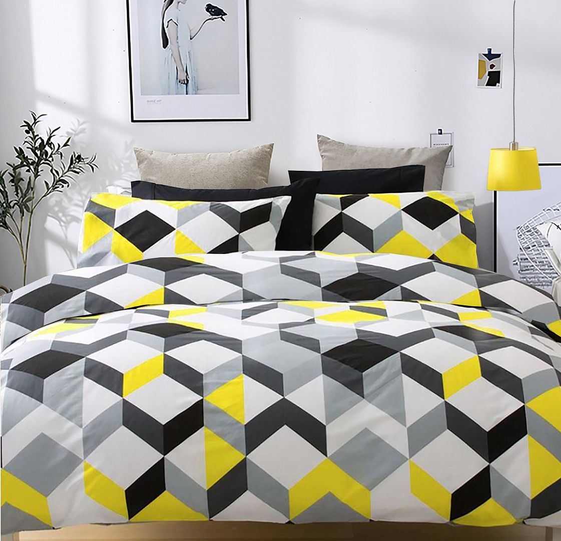 Jensson Queen Size Duvet Cover Set - Soft & Breathable 100% Cotton Bedding - Perfect for Master Bedroom, Guest Room & Cozy Home Decor