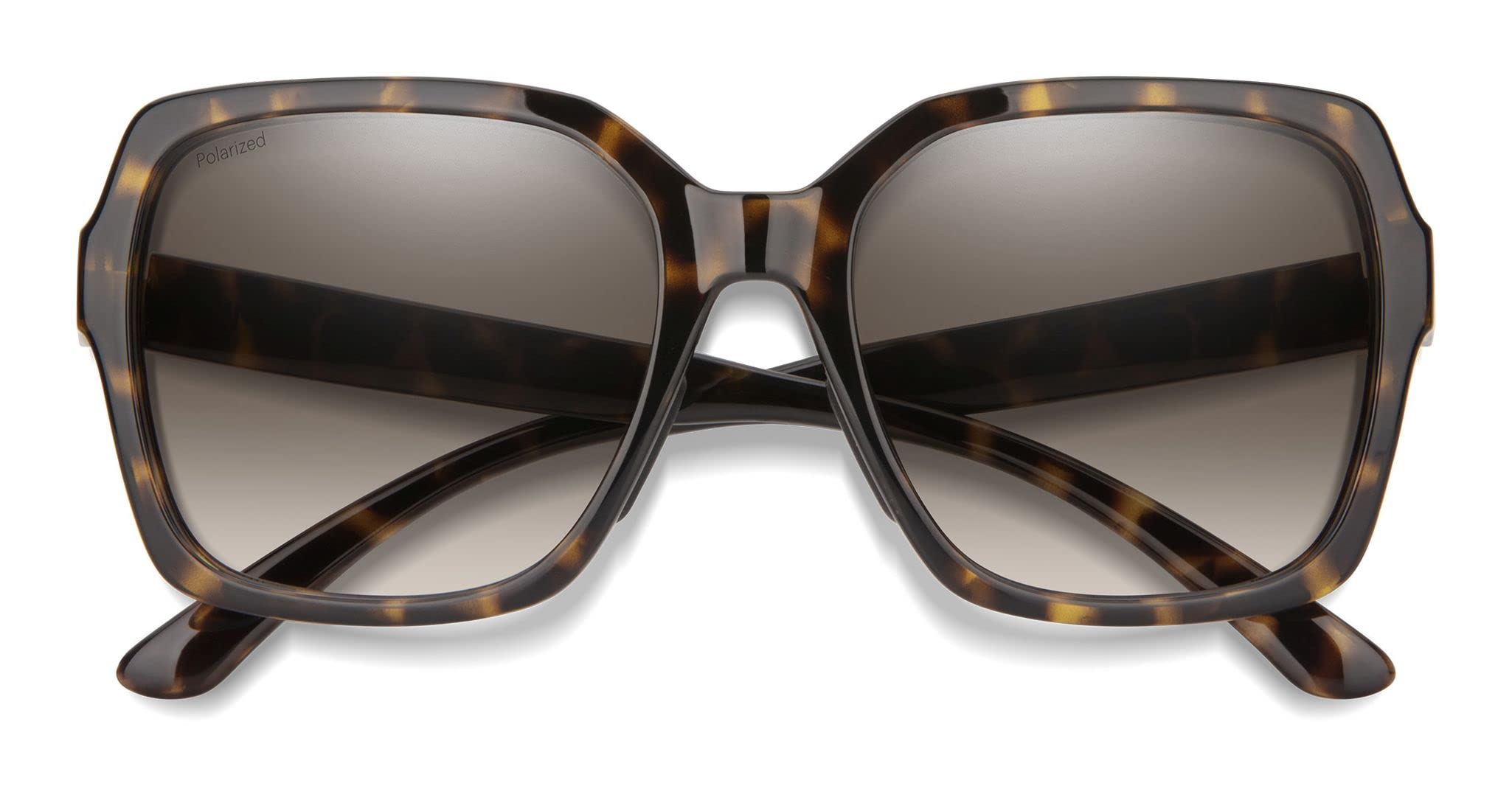 SMITH Flare Lifestyle Sunglasses - Black Marble Frame with ChromaPop Polarized Violet Mirror Lenses | UV Protection for Outdoor Sports & Fashion