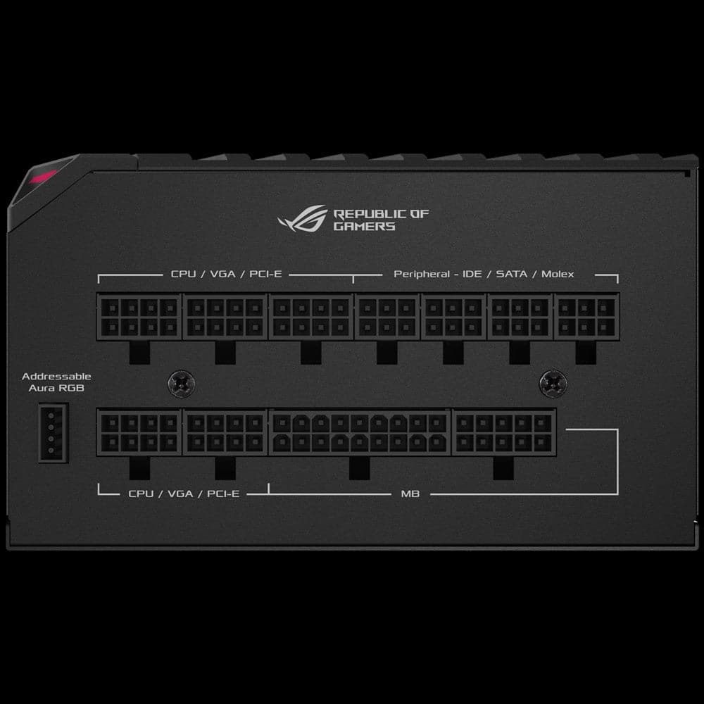 ASUS ROG THOR 850W 80+ Platinum Certified Fully Modular Power Supply with OLED Display - 10 Year Warranty - Perfect for Gaming PCs, High-End Workstations & Content Creation Rigs