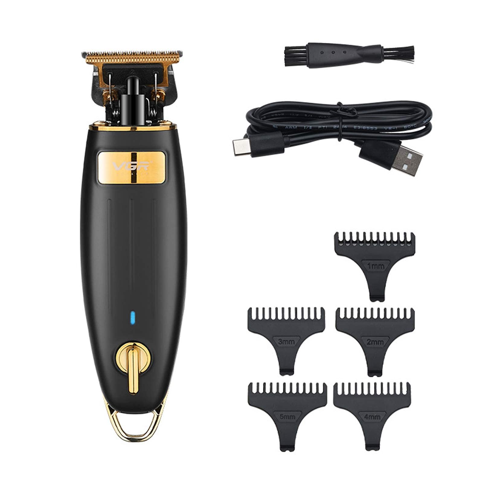 Rechargeable Cordless Hair Clipper for Men - Professional Hair Trimmer with Adjustable Combs & Quiet Motor | Perfect for Home Haircuts, Barbershops & Travel Grooming