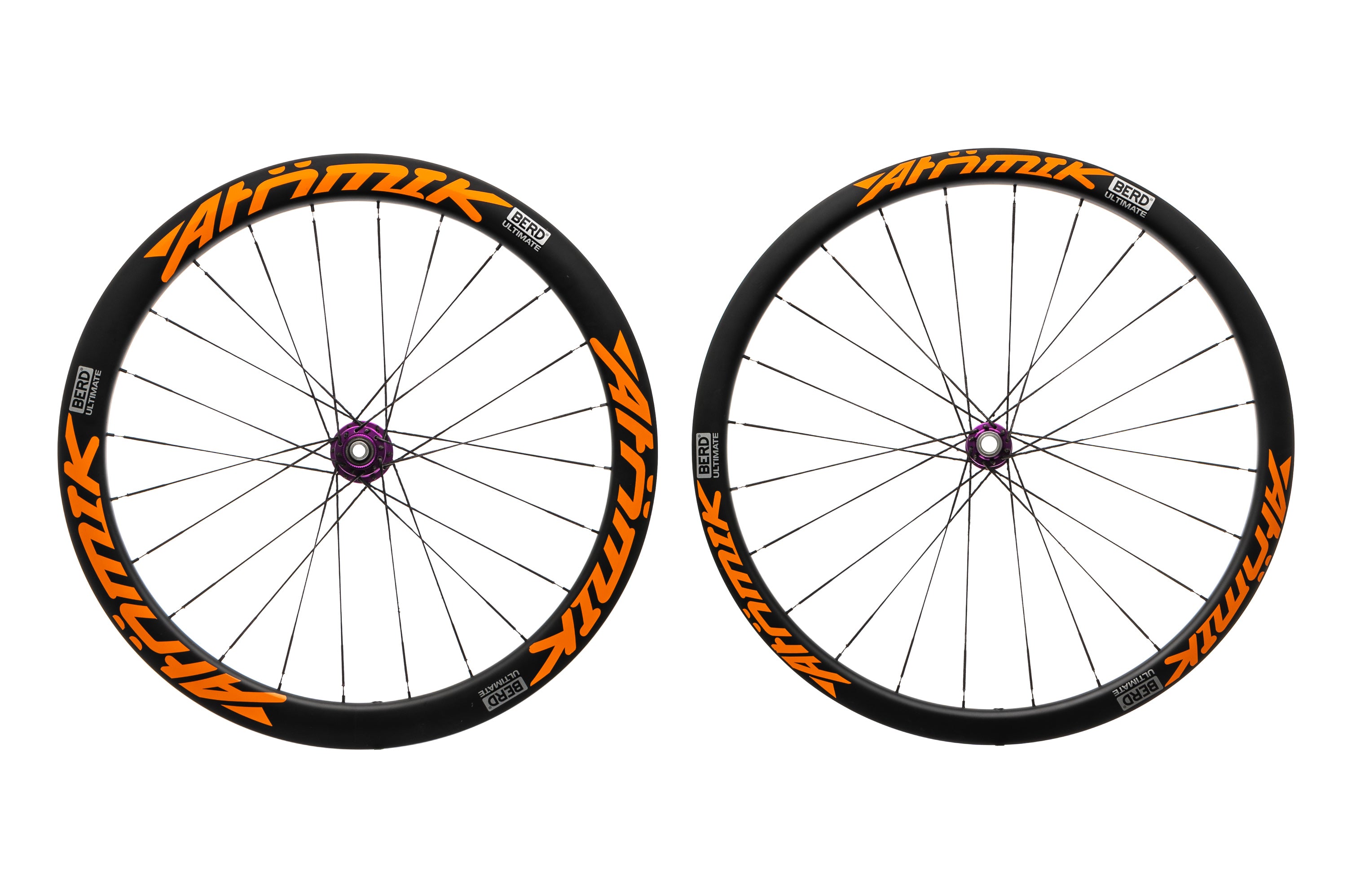 Atomik BERD 38/50 Carbon Tubeless 700c Wheelset with i9 Hubs - Lightweight Road & Gravel Bike Wheels for Racing & Adventure Cycling