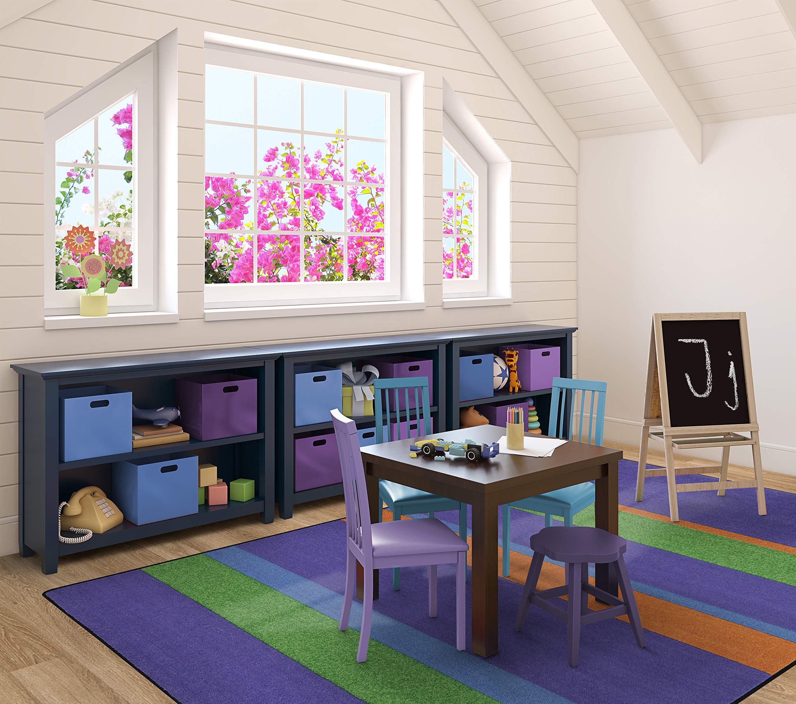 Joy Carpets Kid Essentials Straight and Narrow Teen Area Rugs - 5'4