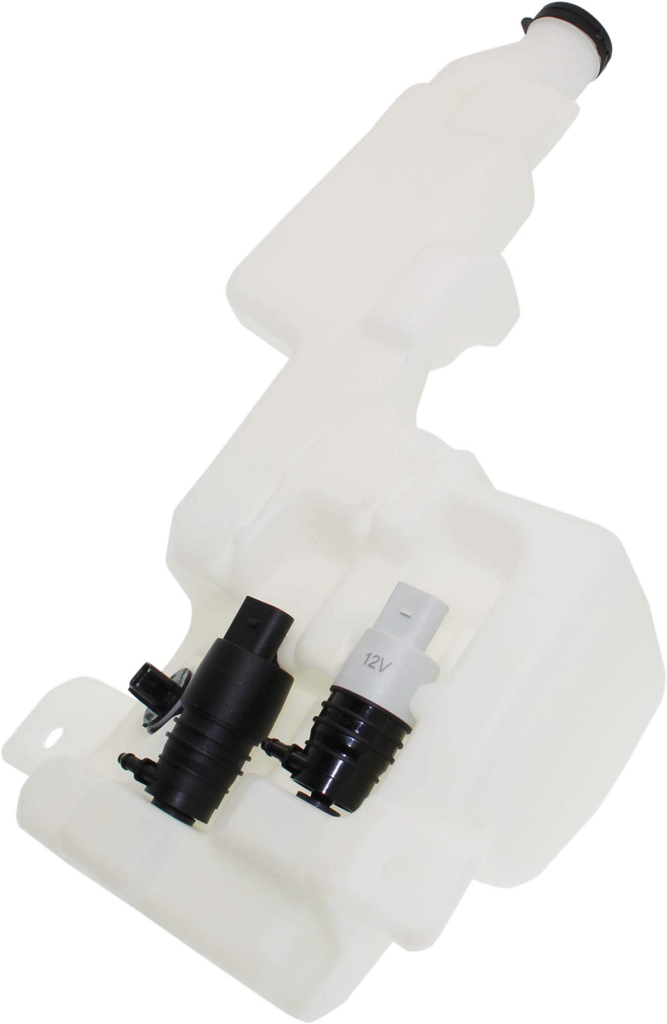 Go-Parts Washer Reservoir Assembly Replacement for 2015-2020 Cadillac Escalade, Chevrolet Suburban, GMC Yukon - Includes Cap, Dual Pump & Sensor - Perfect for Windshield Cleaning & Maintenance