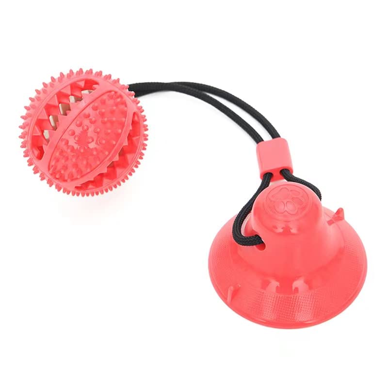 Durable Interactive Dog Toy Set - Rubber Ball & Cotton Rope for Training, Teeth Cleaning, and Chewing | Multi-Functional Pet Educational Toy for Puppies and Adult Dogs (Green) | Perfect for Indoor Play, Outdoor Exercise, and Dental Health