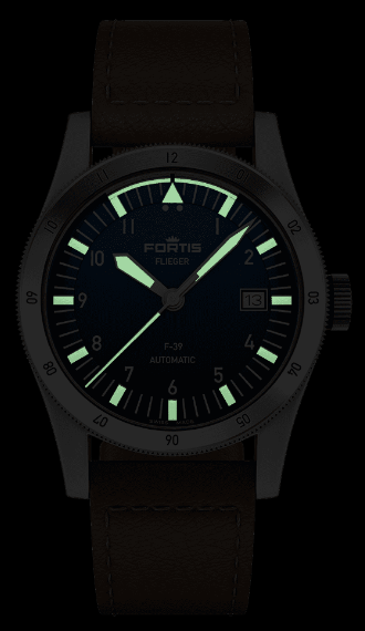 Fortis Flieger F-39 Automatic Watch - Liberty Blue Dial, Swiss Made, 39mm Stainless Steel - Perfect for Aviation Enthusiasts & Everyday Wear