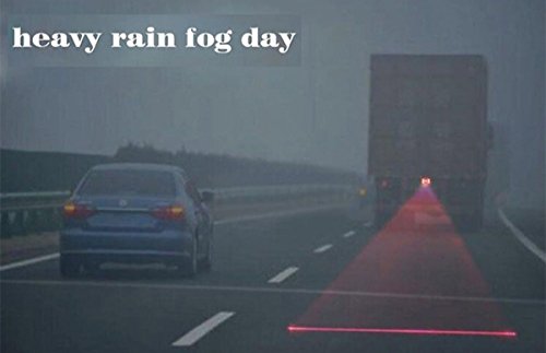 High Visibility Car Laser Rear Fog Light Warning Lamp - Anti-Collision LED Taillight for Enhanced Night Driving Safety | Perfect for Trucks, SUVs & Bad Weather Conditions
