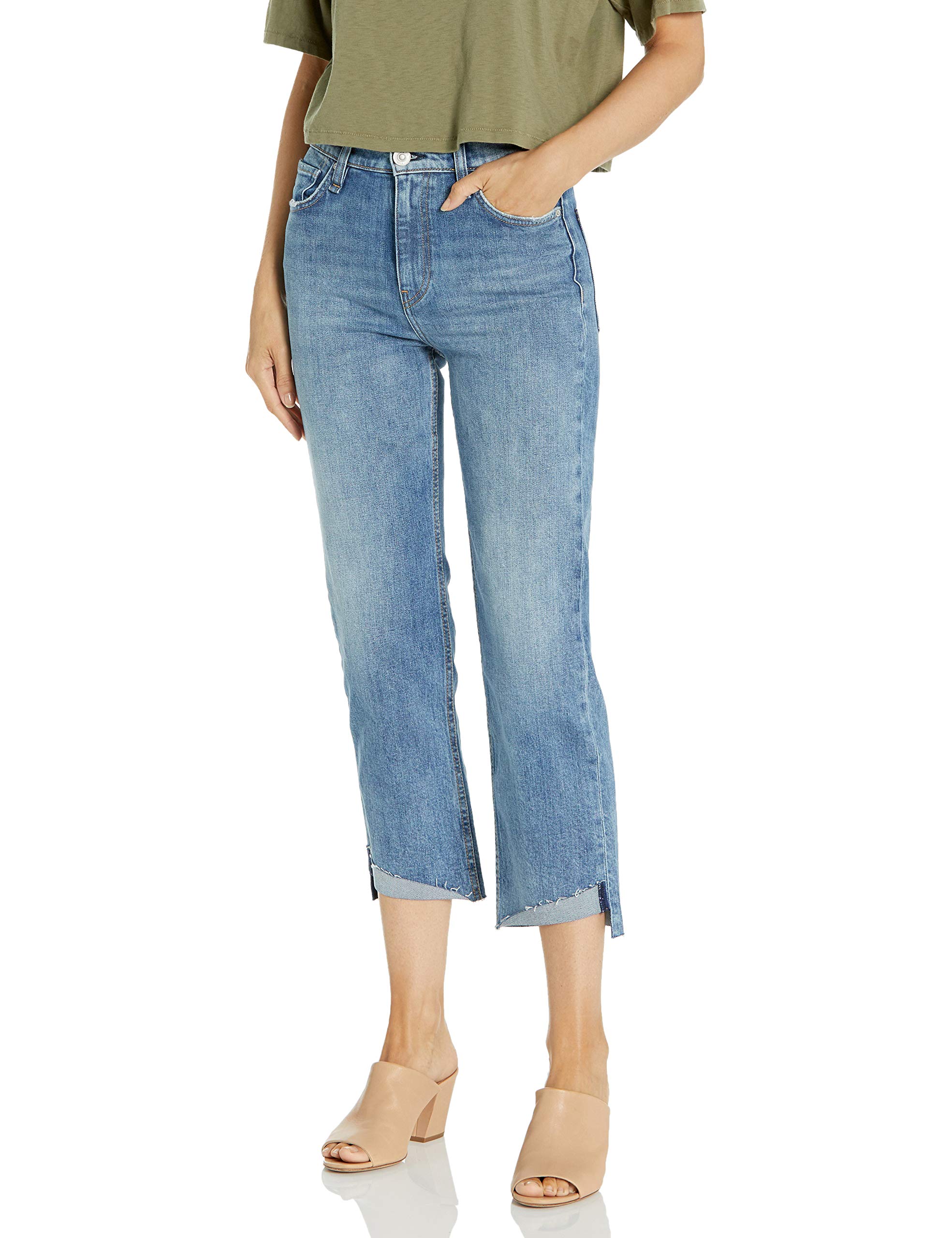HUDSON Women's Remi High Rise Cropped Straight Leg Jeans - Stylish & Comfortable for Casual Wear, Office & Date Nights