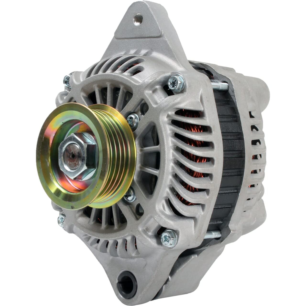 12V 80A Alternator Replacement for Suzuki SX4 2.0L 2007-2009 - Compatible with A5TG1191, 31400-80J10, 31400-80J11 - M8x1.25 Threaded & 10.4mm Unthreaded Mounting Holes - Perfect for Engine Repair & Auto Parts Replacement