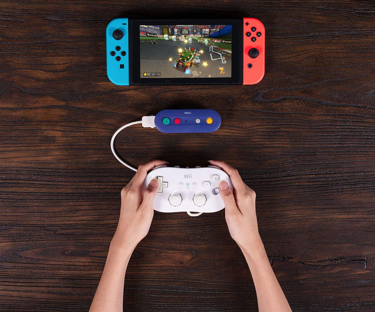 8Bitdo Gbros. Wireless Adapter for Nintendo Switch - Compatible with Wired GameCube & Classic Edition Controllers - Seamless Wireless Gaming Experience for Nintendo Switch - Perfect for Smash Bros, Mario Kart & Retro Gaming Sessions