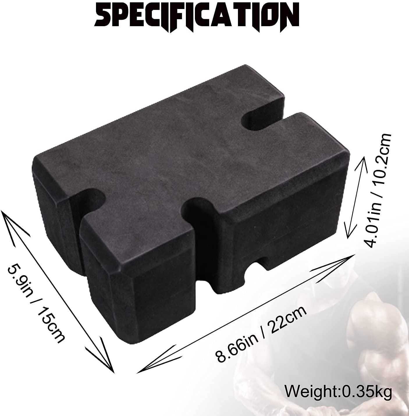 Anti-Slip Bench Press Block - Heavy Duty Foam Support for Weightlifting, Strength Training & Gym Workouts - Non-Slip Exercise Equipment for Home & Commercial Gyms (Rectangle, Large) - Perfect for Powerlifting, CrossFit & Bodybuilding Training