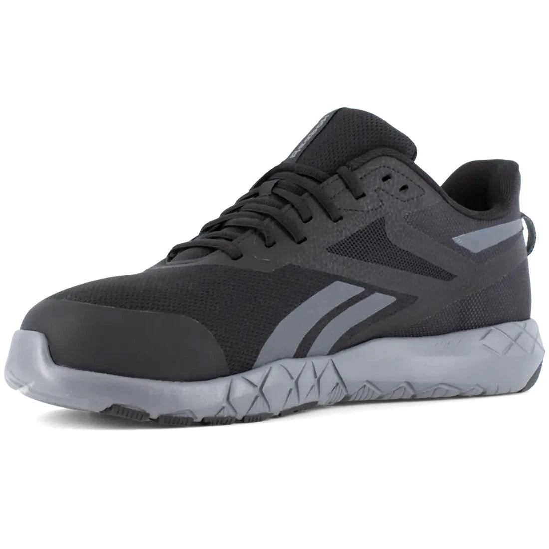 Flexagon Force XL Composite Toe Athletic Work Shoes for Men - Black Safety Shoes for Construction, Warehouse & Outdoor Work | Lightweight & Comfortable