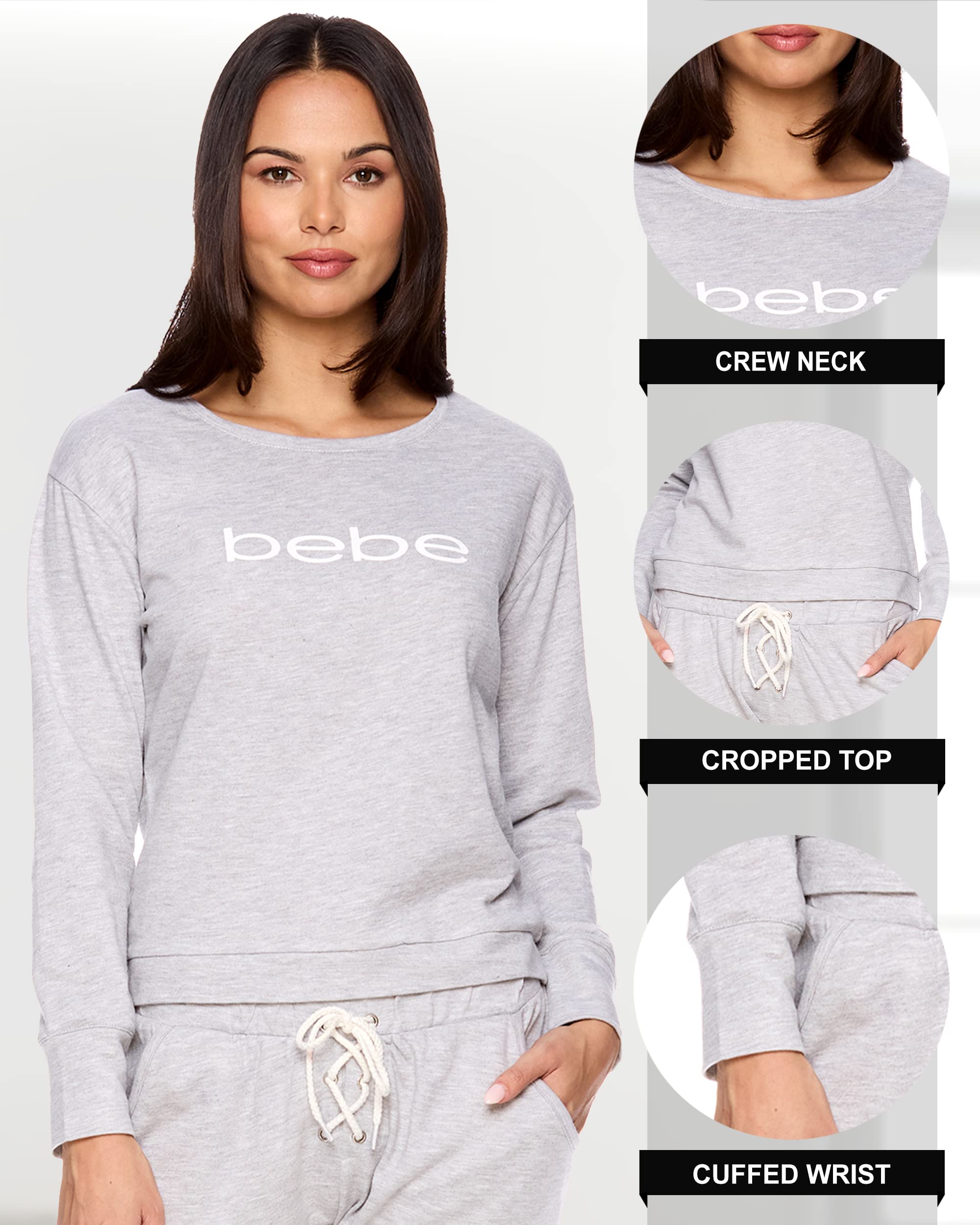 Women's French Terry Pajama Set with Pockets - Cozy Sleepwear for Lounge & Bedtime