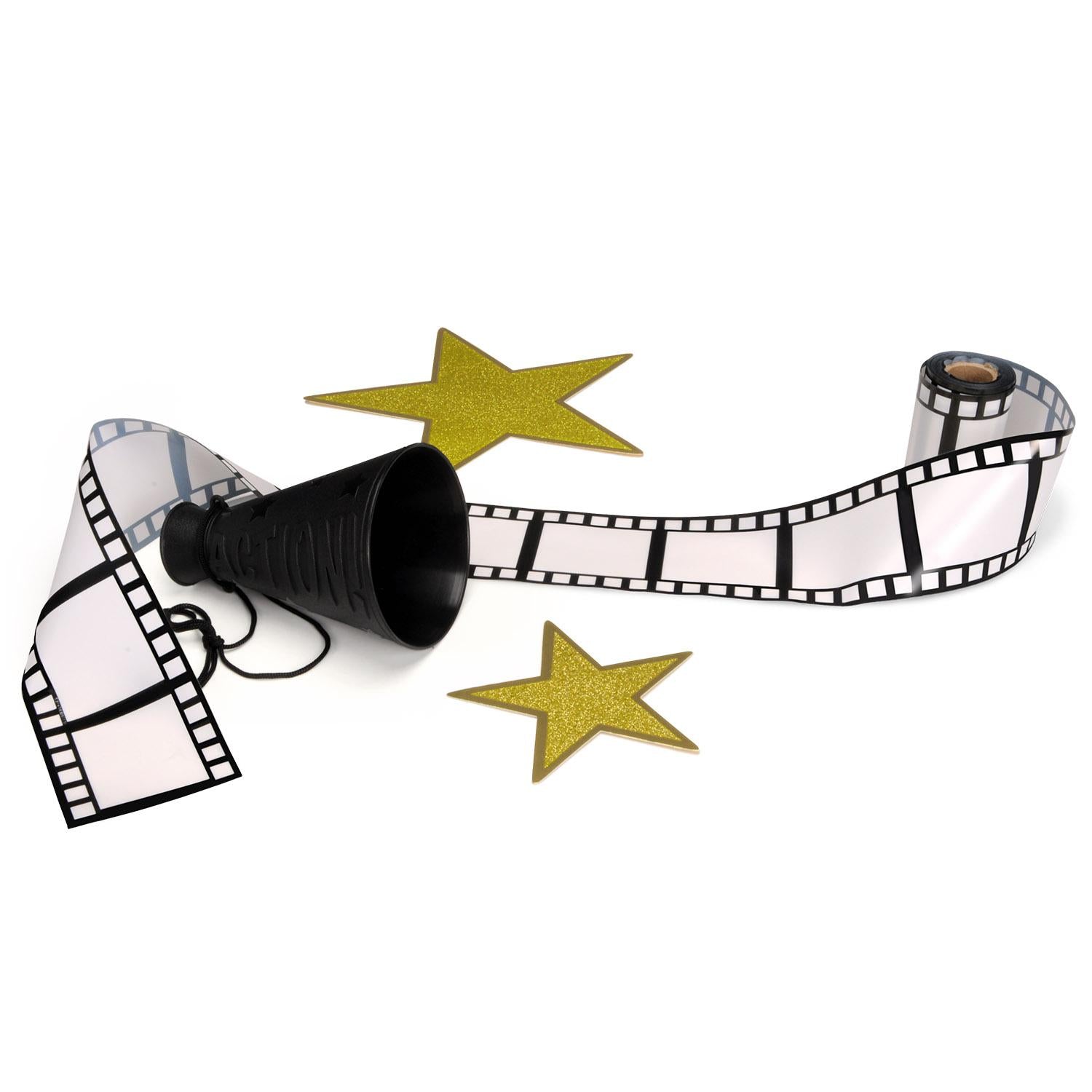 12 Pack Beistle Filmstrip Poly Decorating Material - 50 ft Roll for Party Backdrops, Photo Booths & Event Decorations