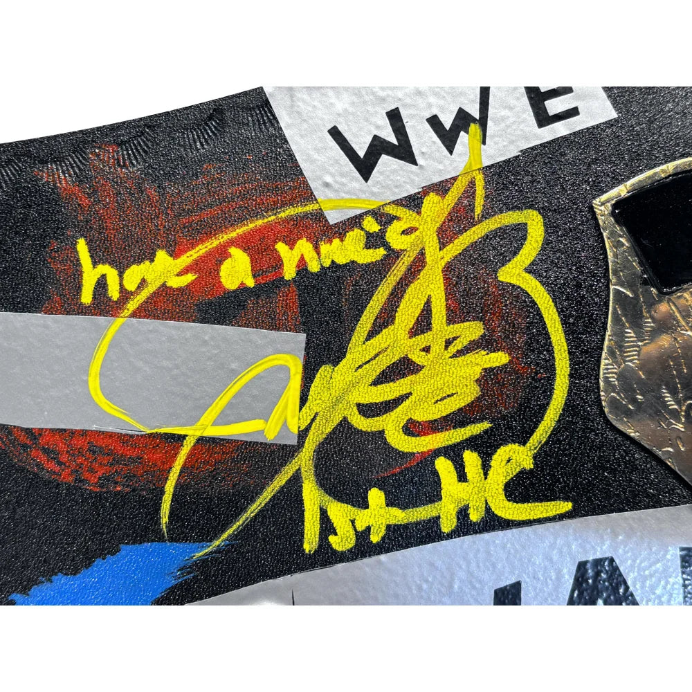 Authentic Mick Foley Signed WWE WWF Hardcore Championship Belt - JSA COA Certified - Collectible Wrestling Memorabilia for Fans & Display