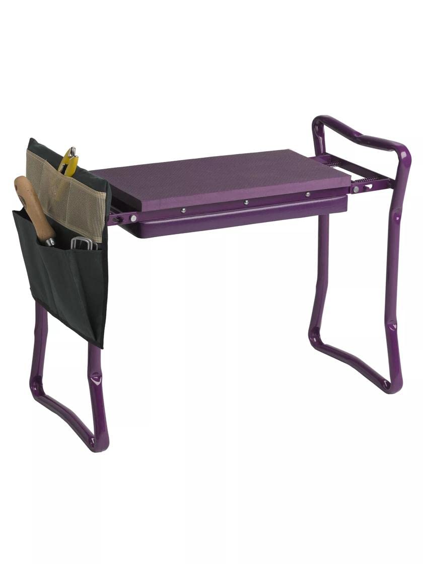 Heavy Duty Garden Tool Pouch with Kneeler Seat - Durable Green Gardening Belt for Planting, Weeding & Outdoor Work | Perfect for Landscaping, Yard Maintenance & DIY Projects